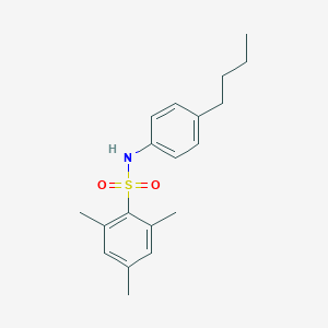 molecular formula C19H25NO2S B337175 N-(4-butylphenyl)-2,4,6-trimethylbenzenesulfonamide 