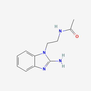 molecular formula C11H14N4O B3371753 N-[2-(2-氨基-苯并咪唑-1-基)-乙基]-乙酰胺 CAS No. 789434-41-9