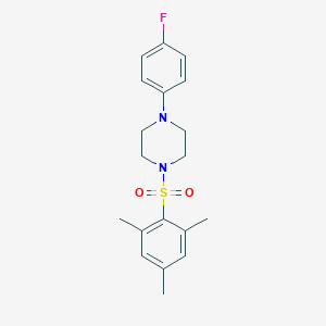 molecular formula C19H23FN2O2S B337176 1-(4-Fluorophenyl)-4-(mesitylsulfonyl)piperazine 