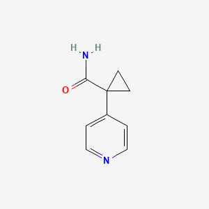 molecular formula C9H10N2O B3371777 1-(Pyridin-4-yl)cyclopropanecarboxamide CAS No. 792175-88-3