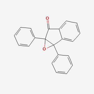 molecular formula C21H14O2 B3371785 1a,6a-Diphenyl-1a,6a-dihydro-6H-indeno[1,2-b]oxiren-6-one CAS No. 797-98-8