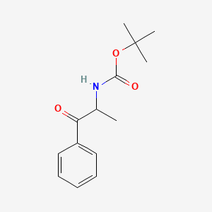 molecular formula C14H19NO3 B3371790 (1-Methyl-2-oxo-2-phenyl-ethyl)-carbamic acid tert-butyl ester CAS No. 79821-73-1