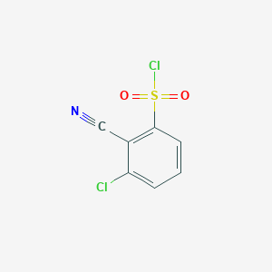molecular formula C7H3Cl2NO2S B3371797 3-Chloro-2-cyanobenzene-1-sulfonyl chloride CAS No. 80023-25-2