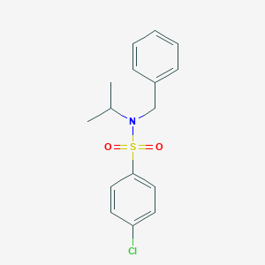 molecular formula C16H18ClNO2S B337181 N-benzyl-4-chloro-N-isopropylbenzenesulfonamide 