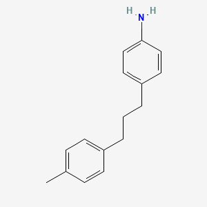molecular formula C16H19N B3371821 4-[3-(4-Methylphenyl)propyl]aniline CAS No. 80861-27-4