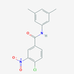 molecular formula C15H13ClN2O3 B337183 4-chloro-N-(3,5-dimethylphenyl)-3-nitrobenzamide 