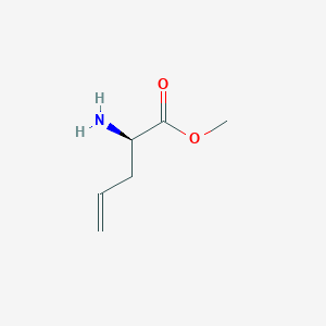 molecular formula C6H11NO2 B3371830 (R)-2-Amino-pent-4-enoic acid methyl ester CAS No. 81136-73-4
