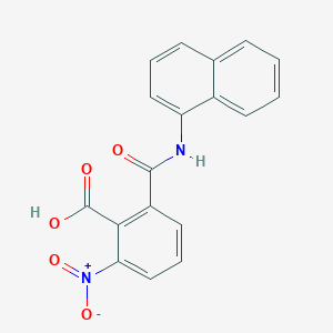 molecular formula C18H12N2O5 B3371836 2-(Naphthalen-1-ylcarbamoyl)-6-nitrobenzoic acid CAS No. 81395-54-2