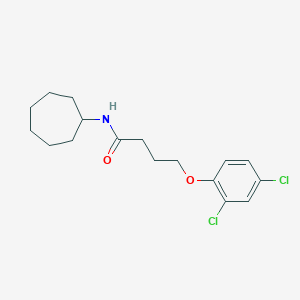 molecular formula C17H23Cl2NO2 B337186 N-cycloheptyl-4-(2,4-dichlorophenoxy)butanamide 