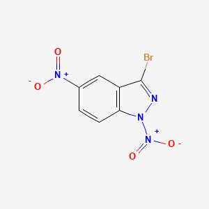 molecular formula C7H3BrN4O4 B3371878 3-Bromo-1,5-dinitroindazole CAS No. 83553-83-7
