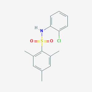 molecular formula C15H16ClNO2S B337188 N-(2-chlorophenyl)-2,4,6-trimethylbenzenesulfonamide 