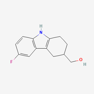 molecular formula C13H14FNO B3371881 (6-氟-2,3,4,9-四氢-1H-咔唑-3-基)-甲醇 CAS No. 843653-03-2
