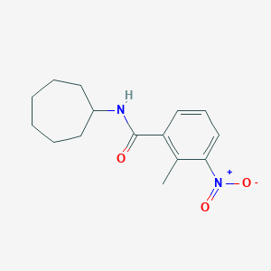 molecular formula C15H20N2O3 B337191 N-cycloheptyl-2-methyl-3-nitrobenzamide 