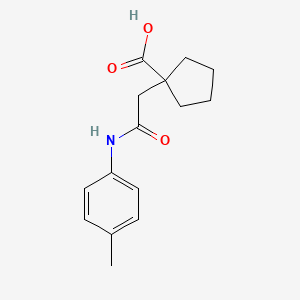 1-{[(4-Methylphenyl)carbamoyl]methyl}cyclopentane-1-carboxylic acid
