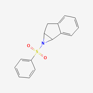 molecular formula C15H13NO2S B3371934 1-(苯磺酰)-1,1a,6,6a-四氢茚满[1,2-b]氮杂环丙烯 CAS No. 851814-11-4
