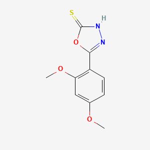 molecular formula C10H10N2O3S B3371946 5-(2,4-Dimethoxyphenyl)-1,3,4-oxadiazole-2-thiol CAS No. 851879-32-8