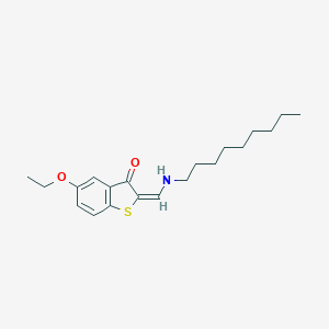 molecular formula C20H29NO2S B337196 (2E)-5-ethoxy-2-[(nonylamino)methylidene]-1-benzothiophen-3-one 