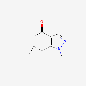 molecular formula C10H14N2O B3371963 1,6,6-Trimethyl-1,5,6,7-tetrahydro-indazol-4-one CAS No. 85302-17-6