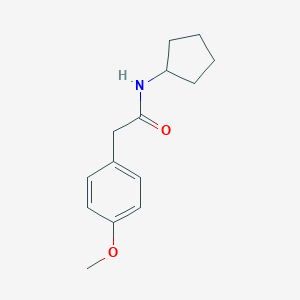 molecular formula C14H19NO2 B337197 N-cyclopentyl-2-(4-methoxyphenyl)acetamide 