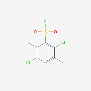 molecular formula C8H7Cl3O2S B3371989 2,5-Dichloro-3,6-dimethylbenzenesulfonyl chloride CAS No. 854860-52-9
