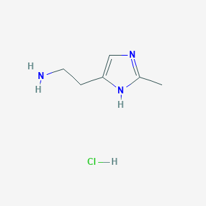 molecular formula C6H12ClN3 B3372003 2-(2-Methyl-1H-imidazol-5-yl)ethanamine hydrochloride CAS No. 857818-08-7