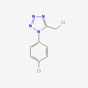 molecular formula C8H6Cl2N4 B3372015 5-(chloromethyl)-1-(4-chlorophenyl)-1H-tetrazole CAS No. 858483-88-2