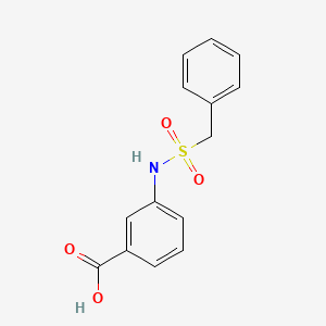 molecular formula C14H13NO4S B3372028 3-(Phenylmethanesulfonamido)benzoic acid CAS No. 860699-55-4
