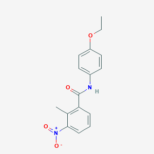 molecular formula C16H16N2O4 B337203 N-(4-ethoxyphenyl)-2-methyl-3-nitrobenzamide 