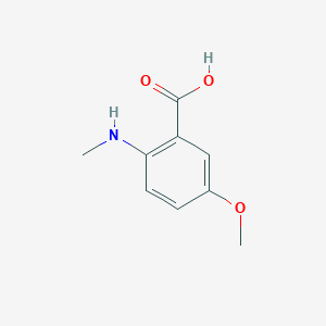 molecular formula C9H11NO3 B3372041 5-Methoxy-2-(methylamino)benzoic acid CAS No. 861299-94-7