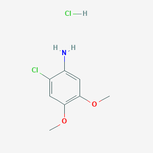 molecular formula C8H11Cl2NO2 B3372044 2-Chloro-4,5-dimethoxyaniline hydrochloride CAS No. 861609-76-9