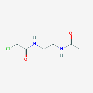 molecular formula C6H11ClN2O2 B3372054 N-[2-(乙酰氨基)乙基]-2-氯乙酰胺 CAS No. 86240-79-1