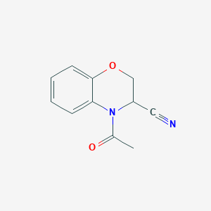 molecular formula C11H10N2O2 B3372062 4-Acetyl-3,4-dihydro-2H-benzo[1,4]oxazine-3-carbonitrile CAS No. 86267-88-1