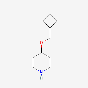 molecular formula C10H19NO B3372075 4-Cyclobutylmethoxy-piperidine CAS No. 865106-54-3
