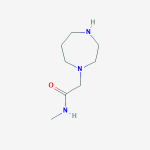 molecular formula C8H17N3O B3372089 2-(1,4-diazepan-1-yl)-N-methylacetamide CAS No. 87055-37-6