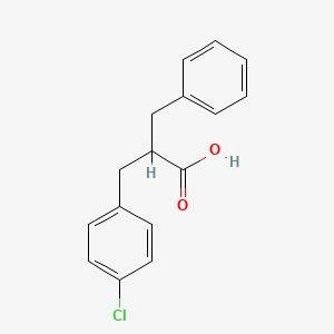 molecular formula C16H15ClO2 B3372112 2-Benzyl-3-(4-chlorophenyl)propanoic acid CAS No. 872278-12-1
