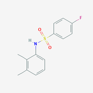 molecular formula C14H14FNO2S B337212 N-(2,3-dimethylphenyl)-4-fluorobenzenesulfonamide 