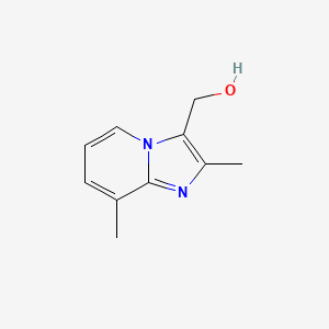 molecular formula C10H12N2O B3372125 (2,8-Dimethyl-imidazo[1,2-A]pyridin-3-YL)-methanol CAS No. 873943-42-1