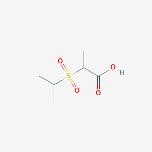 molecular formula C6H12O4S B3372127 2-(丙烷-2-磺酰基)丙酸 CAS No. 873975-37-2