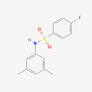 molecular formula C14H14FNO2S B337213 N-(3,5-dimethylphenyl)-4-fluorobenzenesulfonamide 