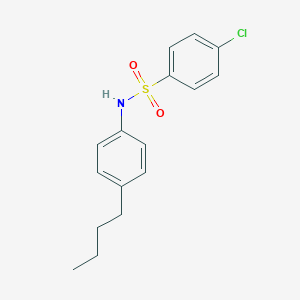 molecular formula C16H18ClNO2S B337217 N-(4-butylphenyl)-4-chlorobenzenesulfonamide 