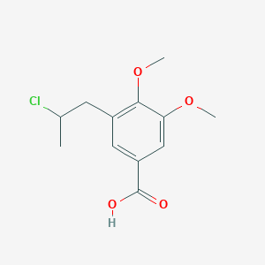 3-(2-Chloropropyl)-4,5-dimethoxybenzoic acid
