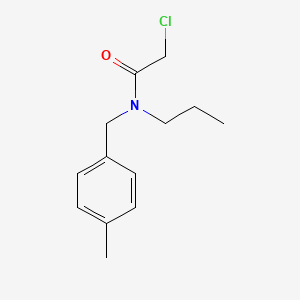 molecular formula C13H18ClNO B3372199 2-氯-N-[(4-甲苯基)甲基]-N-丙基乙酰胺 CAS No. 879319-26-3
