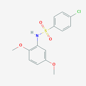 molecular formula C14H14ClNO4S B337220 4-chloro-N-(2,5-dimethoxyphenyl)benzenesulfonamide 