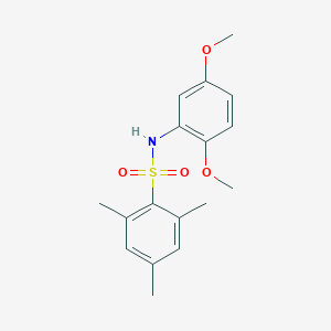 molecular formula C17H21NO4S B337222 N-(2,5-dimethoxyphenyl)-2,4,6-trimethylbenzenesulfonamide 