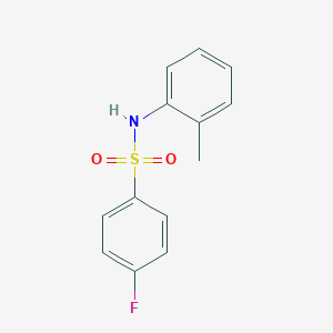 molecular formula C13H12FNO2S B337226 4-fluoro-N-(2-methylphenyl)benzenesulfonamide 