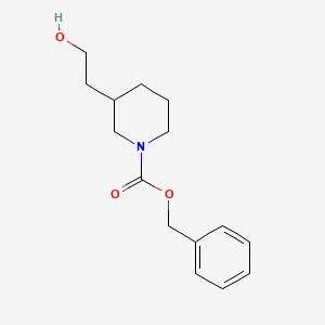 molecular formula C15H21NO3 B3372262 Benzyl 3-(2-hydroxyethyl)piperidine-1-carboxylate CAS No. 885274-53-3