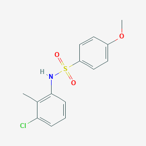 molecular formula C14H14ClNO3S B337229 N-(3-chloro-2-methylphenyl)-4-methoxybenzenesulfonamide 