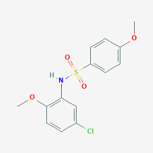 molecular formula C14H14ClNO4S B337232 N-(5-chloro-2-methoxyphenyl)-4-methoxybenzenesulfonamide 