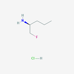 molecular formula C5H13ClFN B3372325 (S)-1-Fluoro-2-pentanamine Hydrochloride CAS No. 886216-67-7