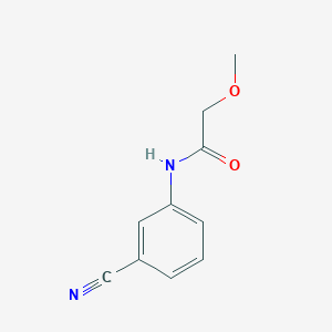 molecular formula C10H10N2O2 B3372395 N-(3-cyanophenyl)-2-methoxyacetamide CAS No. 900711-77-5